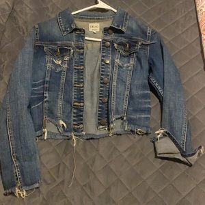 Cello distressed jean jacket